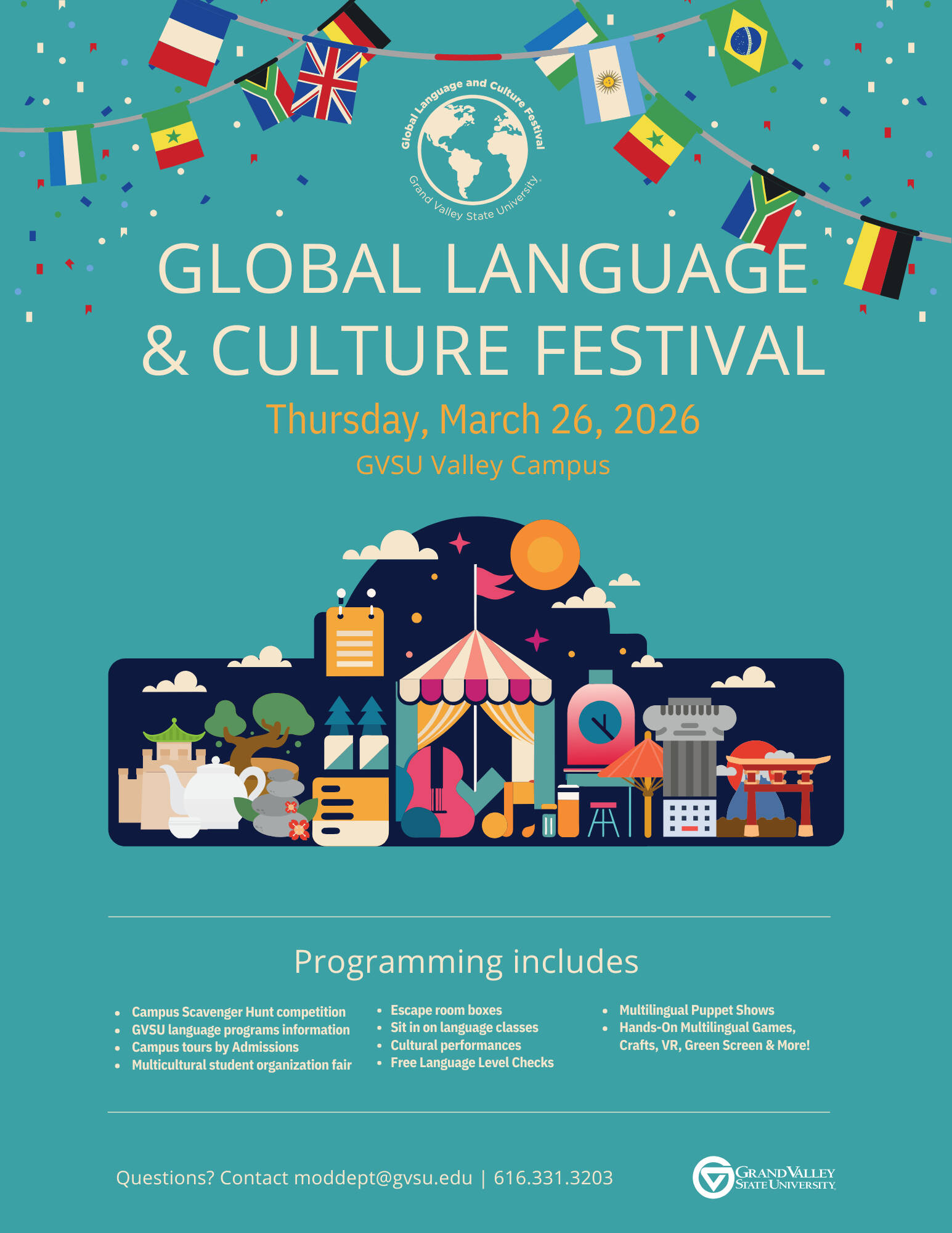 Global Languages & Cultures Festival Flyer